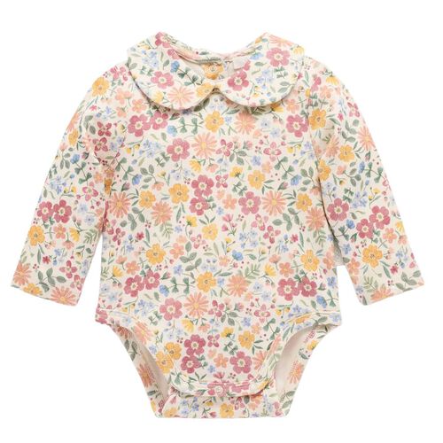 Purebaby Thick Bodysuit With Collar